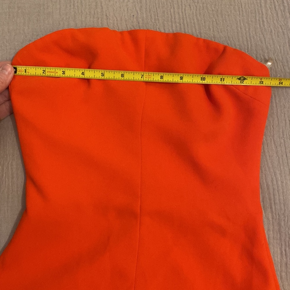 House of CB Elegant Strapless Front Slit Red Dress.size XS - Picture 6 of 10